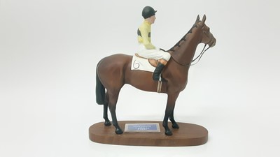 Lot 11 - Beswick Connoisseur model, Arkle with Pat Taaffe Up, model no. 2084, designed by Arthur Gredington, 21.7cm in height