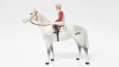 Lot 12 - Beswick The Horse and Jockey, style 2, model no. 1862, designed by Arthur Gredington, 20.3cm in height