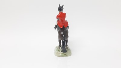 Lot 19 - Beswick Huntsman (on rearing horse), style 1, colourway 1 rider, designed by Arthur Gredington, 25.4cm in height