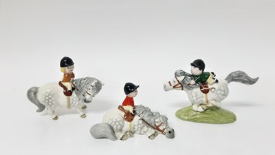 Lot 26 - Three Beswick Norman Thelwell models - Pony Express, Kick-Start and Learner