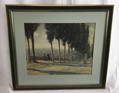 Lot 156 - Edwin Bale (1842-1923) watercolour, Val D'Arno