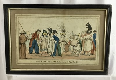 Lot 154 - Isaac Cruickshank (1789-1856)  two coloured etchings  featuring Byron