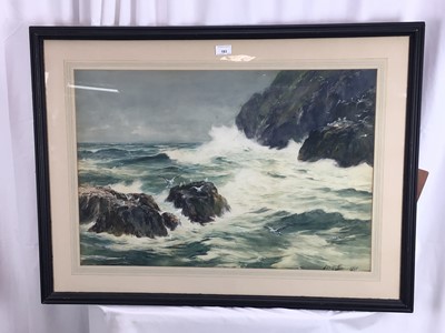 Lot 183 - Thomas Swift Hutton (1860-1935), watercolour, coastal scene