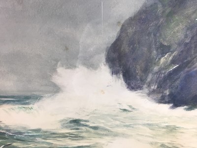 Lot 350 - Thomas Swift Hutton (1860-1935), watercolour, coastal scene