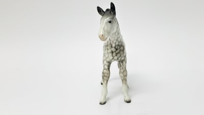 Lot 28 - Beswick Rocking Horse Grey Shire Foal, model no. 951, designed by Arthur Gredington, 15.9cm high