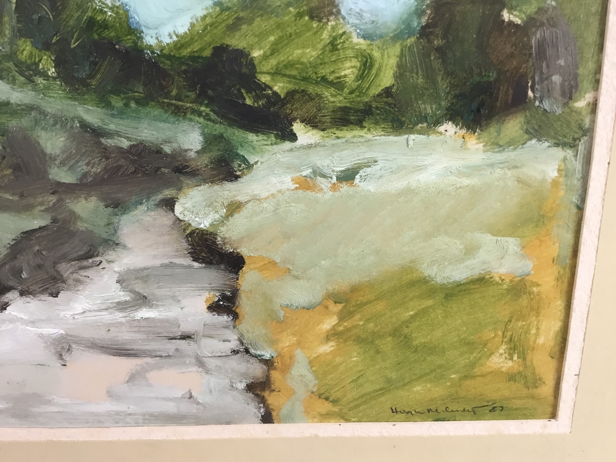 Lot 149 Hugh McIntyre (b. 1943) oil landscape