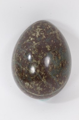 Lot 775 - Large serpentine egg