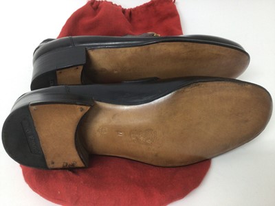 Lot 2173 - Gucci Mens Shoes. A pair of black Horse Bit Loafers size 42 . In Gucci soft red bag. Unworn.