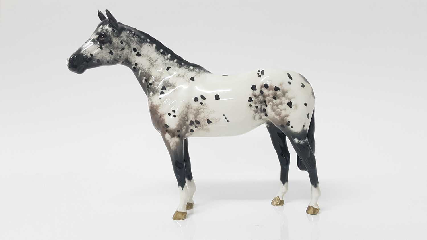 Lot 41 - Beswick Appaloosa Stallion, model no. 1772, designed by Arthur Gredington, 20cm high