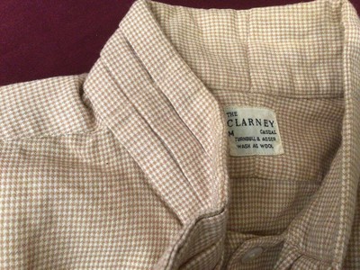 Lot 2178 - Vintage Turnbull & Asser colourful striped silk collarless shirts.