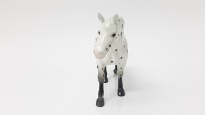 Lot 46 - Beswick Appaloosa (spotted walking pony), model no. 1516, designed by Arthur Gredington, 13.5cm high