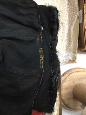 Lot 2183 - 1920's/30's Liberty & Co London black crepe silk Art Deco beaded evening jacket.