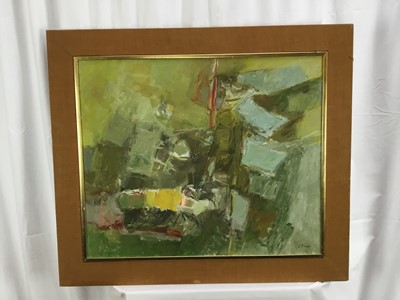 Lot 130 - Solomon Vitkin (1923-2009) oil on canvas signed Abstract