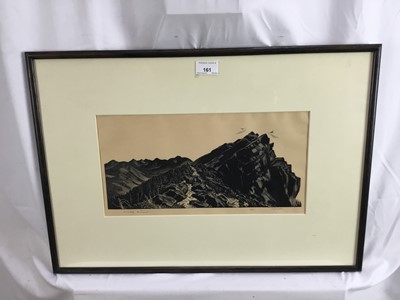 Lot 161 - Herbert Ogden Waters  (1903-1996), wood engraving The Summit