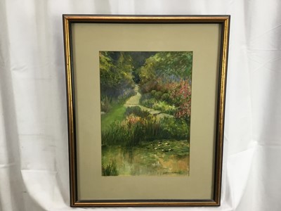 Lot 189 - Norman Coker (Contemporary) oil on canvas, birds in a clearing, cattle on the road home and two watercolours, signed