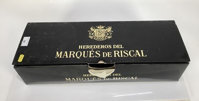 Lot 70 - Wine, one double magnum, Marques De Riscal Rioja 1999, in original card box