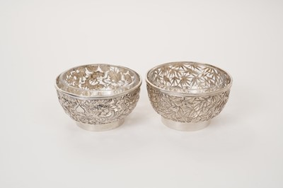 Lot 333 - Two Chinese silver bowls