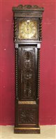 Lot 1391 - Early 18th century thirty hour longcase...