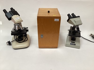 Lot 2618 - Group of microscopes and slides