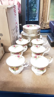 Lot 246 - Royal Albert six piece tea set