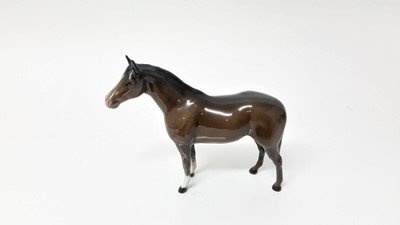Lot 80 - Five Beswick Horses including Cantering Shire, model no. 975, designed by Arthur Gredington, 22.2cm high