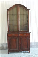 Lot 1402 - 19th century mahogany display cabinet, the...