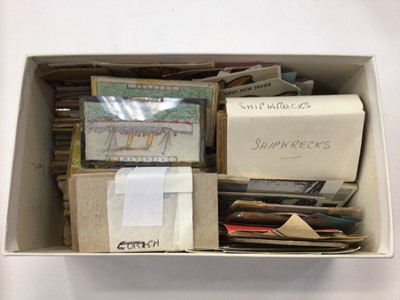 Lot 1429 - Shipping Memorabilia including Collection of cigarette cards and Hand Coloured cards etc.