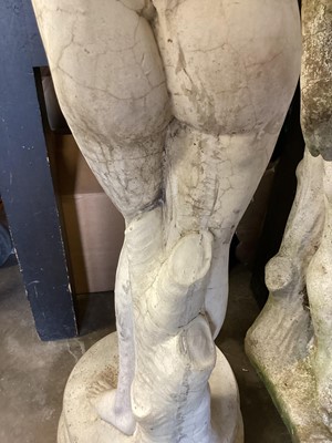 Lot 1031 - Concrete garden statue of a naked lady