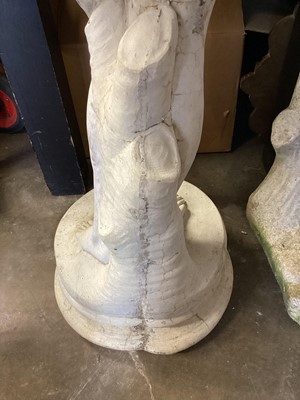 Lot 1031 - Concrete garden statue of a naked lady