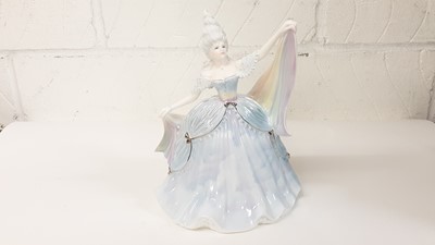 Lot 1264 - Coalport limited edition Millennium Ball figure - Rain, no. 973 of 2500, boxed with certificate