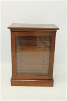 Lot 1406 - Victorian mahogany specimen cabinet...