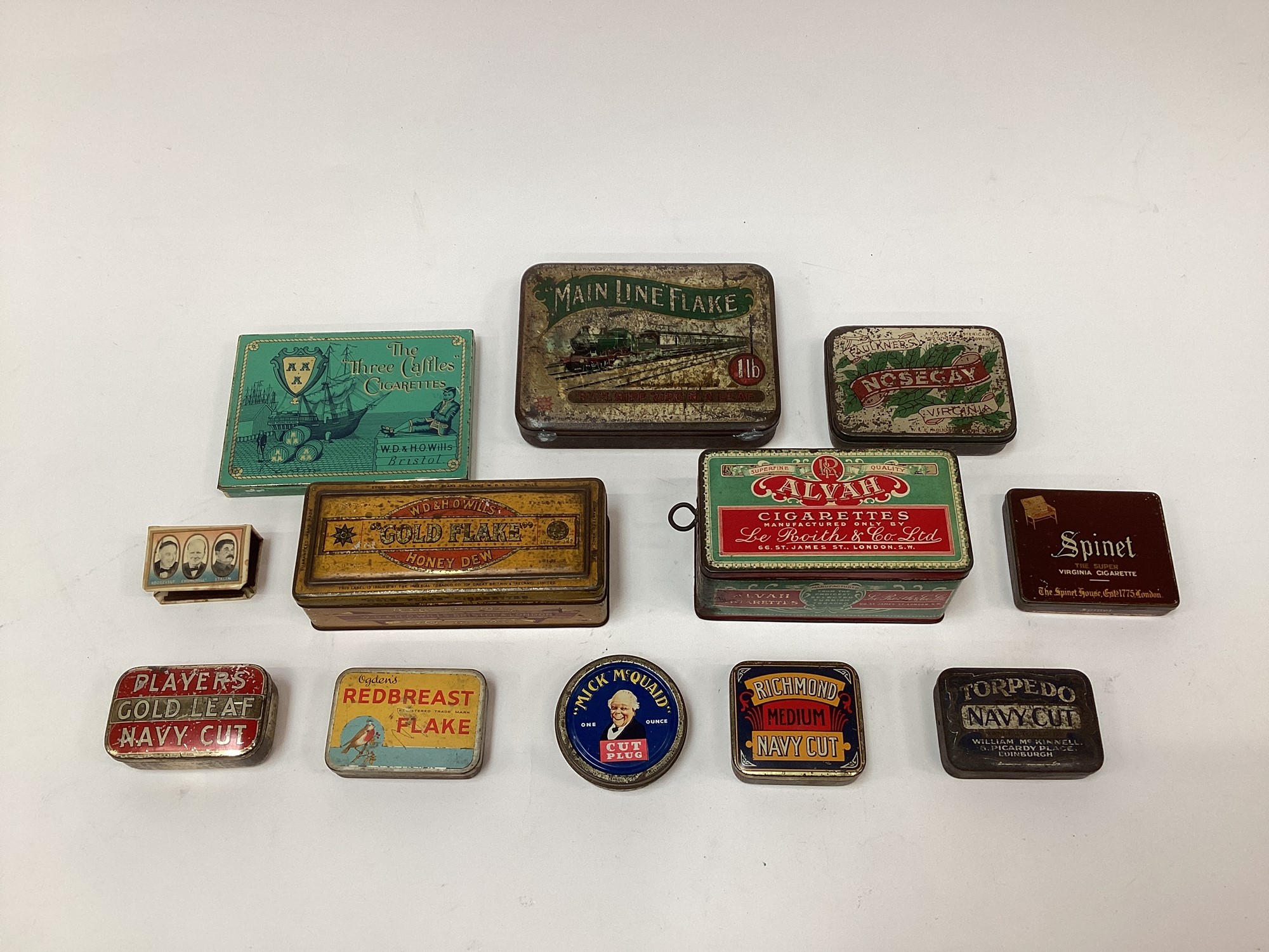 Lot 2608 - Collection of vintage tobacco tins