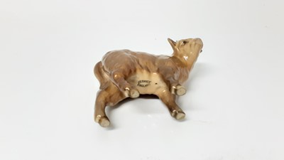 Lot 93 - Beswick Jersey Cow - CH Newton Tinkle, model no. 1345, designed by Arthur Gredington, 10.8cm high, together with Guernsey Cow, and Bull plus a Limousin calf(4)