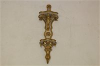 Lot 1411 - Decorative cream and giltwood two tier wall...