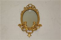 Lot 1412 - 19th century Carsved gilt gesso girandole with...