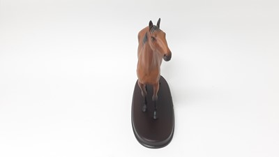 Lot 106 - Royal Doulton model racehorse - Red Rum, no. DA18, 32cm high, boxed