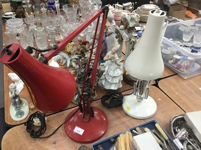 Lot 312 - Two anglepoise lamps
