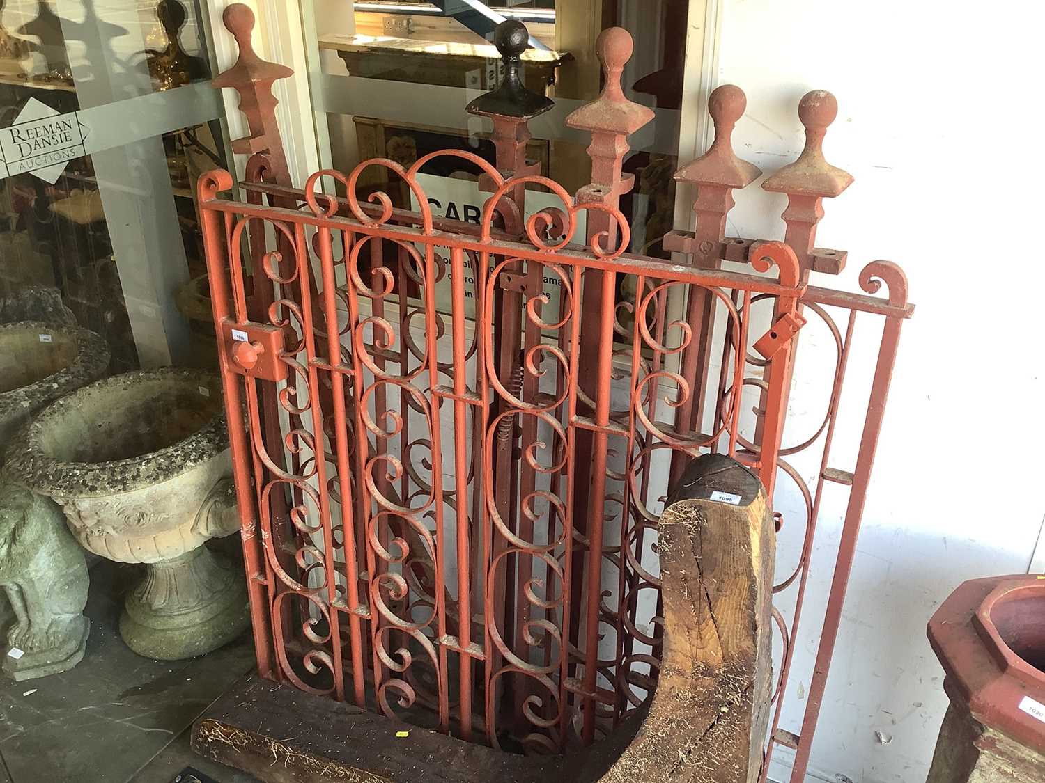 Lot 1096 - Set of antique wrought iron gates