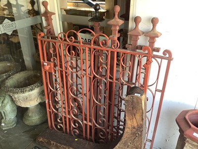 Lot 1096 - Set of antique wrought iron gates