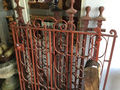 Lot 1096 - Set of antique wrought iron gates