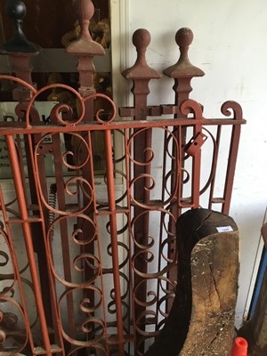 Lot 1096 - Set of antique wrought iron gates