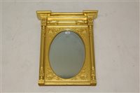 Lot 1414 - Regency gilt gesso pier mirror, the arched...