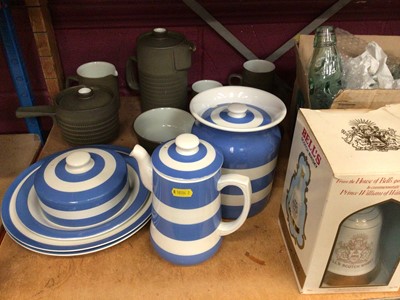 Lot 541 - Denby coffee set, T.G. Green Cornish kitchenware, Masons style dinner wares, and a Bell's whisky decanter