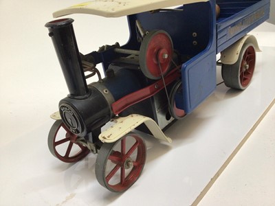 Lot 1801 - Mamod  Live Steam Wagon in blue colourway