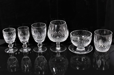 Lot 1365 - Waterford Crystal Colleen pattern Port, Sherry, Brandy, Champagne and other glasses