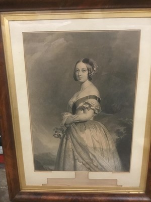 Lot 187 - 19th century engraving depicting the young Queen Victoria and other prints