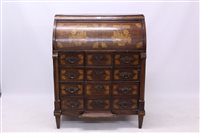 Lot 1419 - Early 19th century Dutch mahogany and floral...