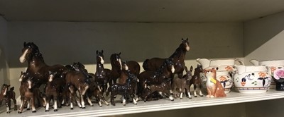 Lot 484 - Collection of Beswick Horses, ponies and foals