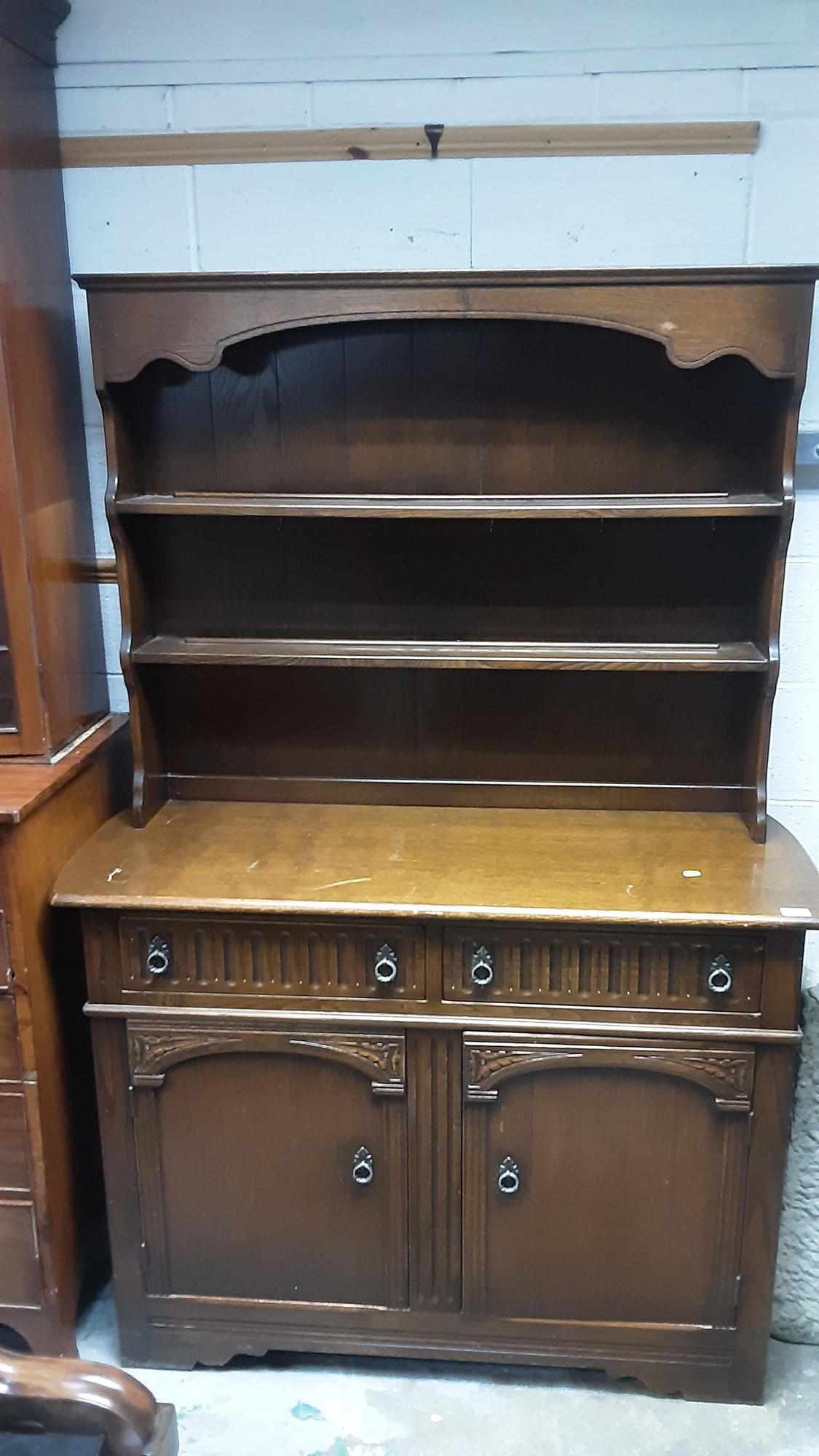 lot-1115-oak-two-height-dresser