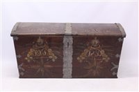 Lot 1428 - 19th century Scandinavian painted hardwood and...